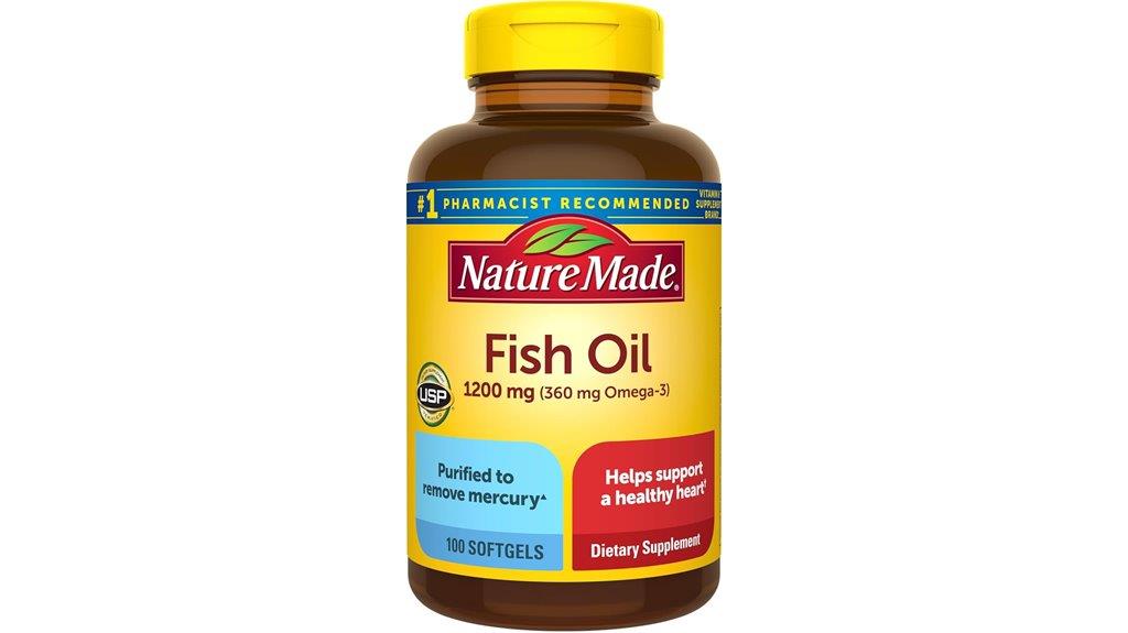 omega 3 fish oil softgels