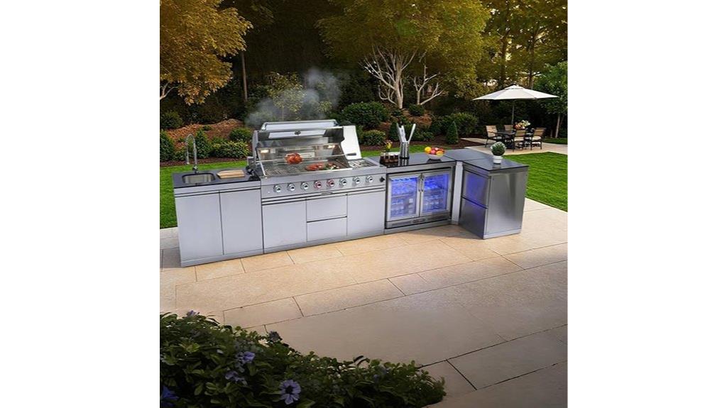 outdoor bbq grill island