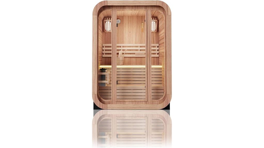 outdoor cube steam sauna