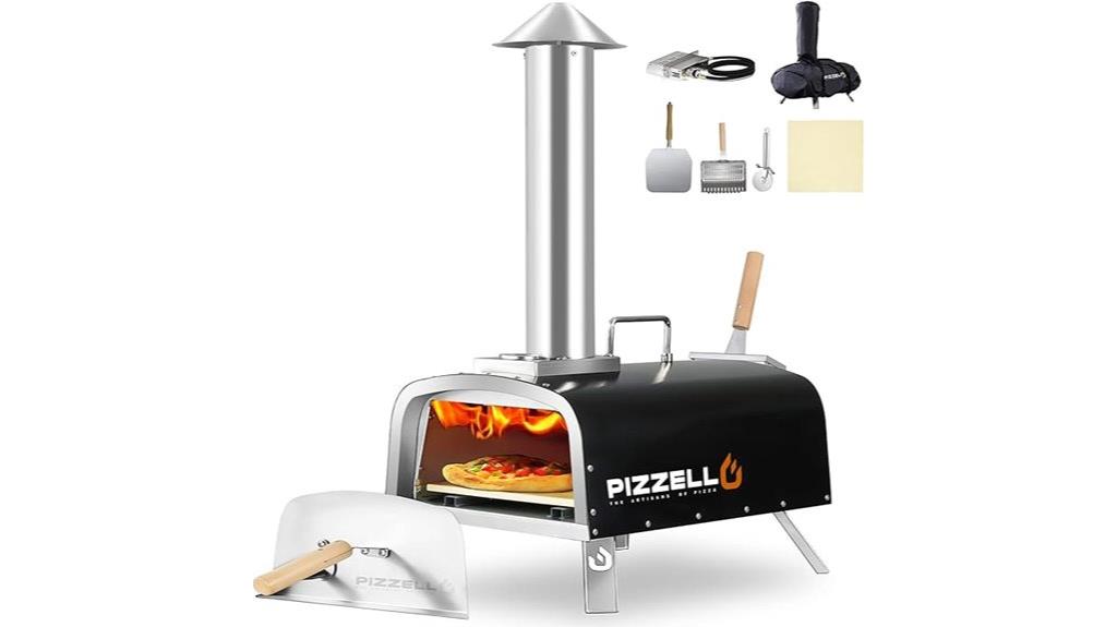 outdoor propane wood oven