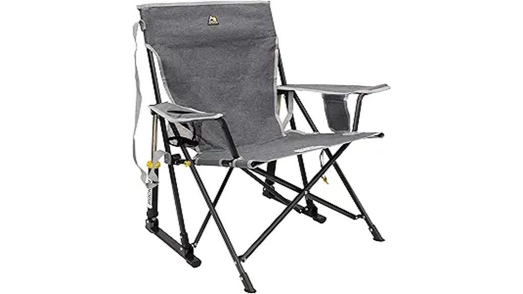 outdoor rocking chair with cup holder