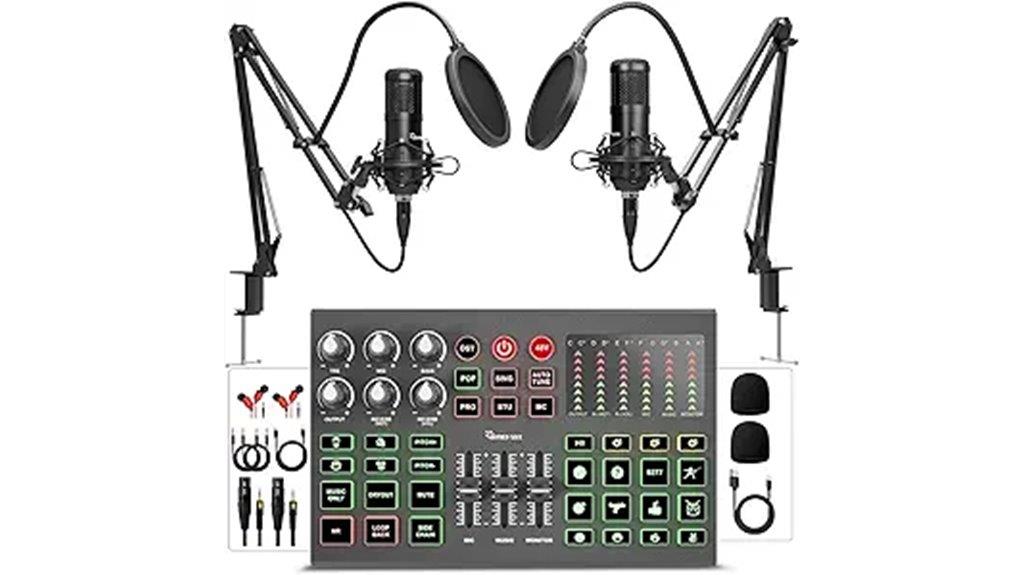podcast microphone audio bundle