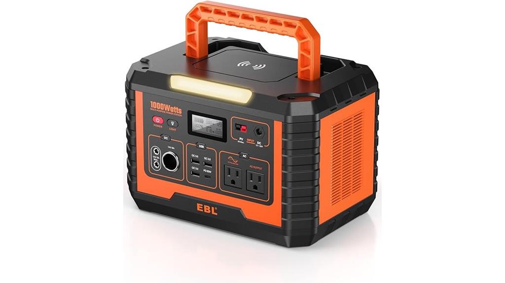 portable 1000w solar generator