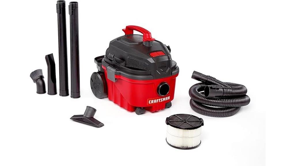 portable 4 gallon shop vacuum