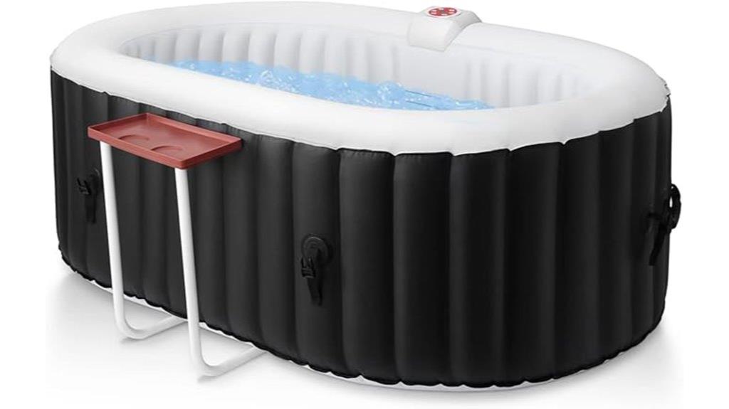 portable inflatable oval hot tub