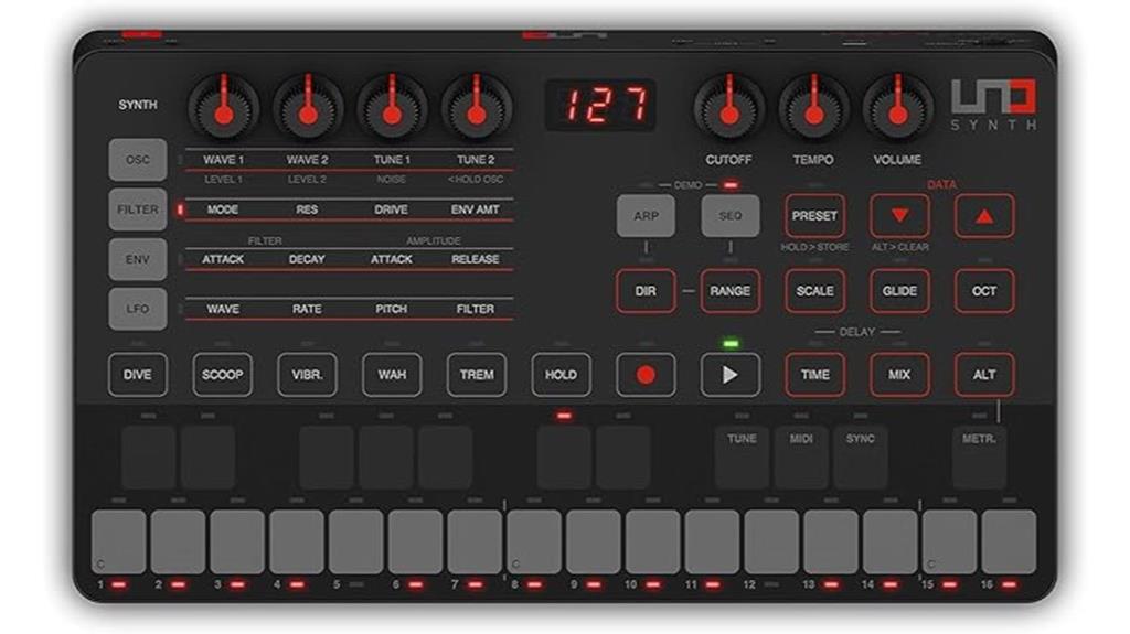 portable monophonic analog synthesizer