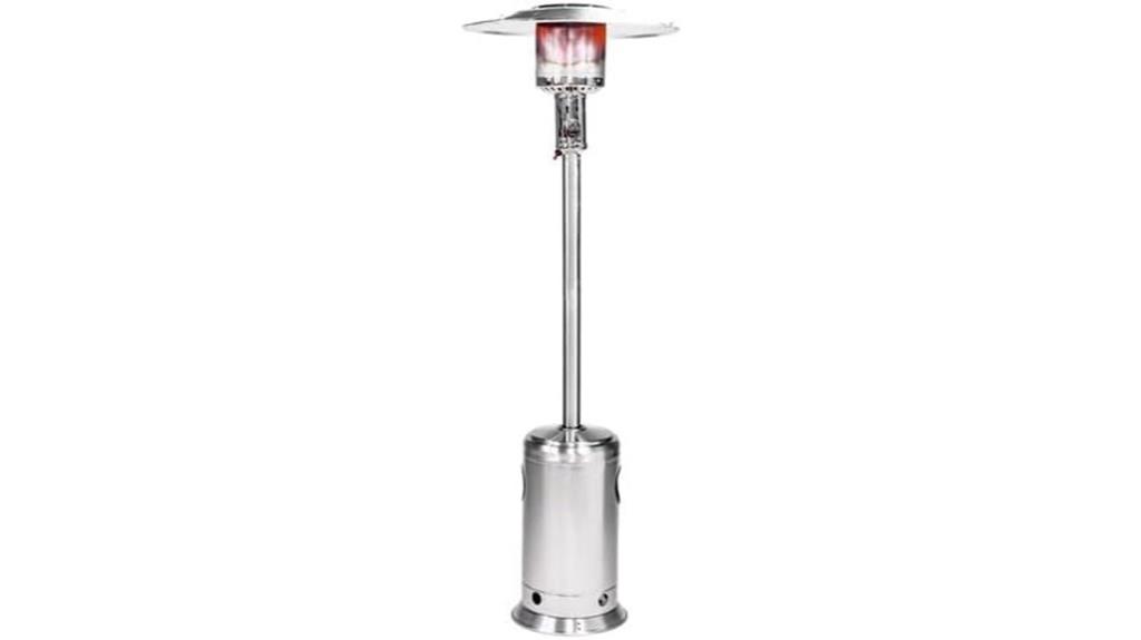 portable outdoor heater with wheels