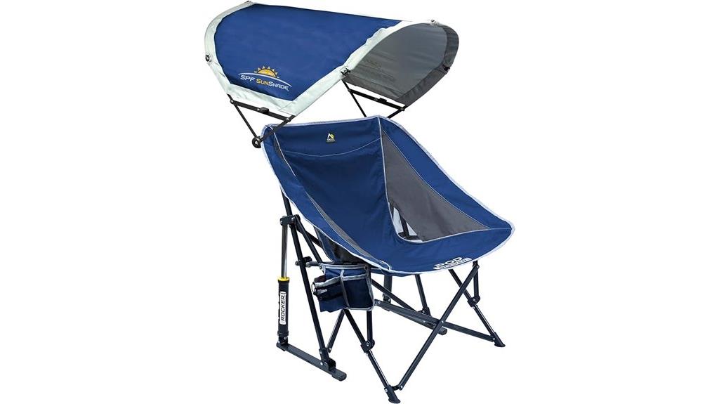 portable rocking chair with canopy