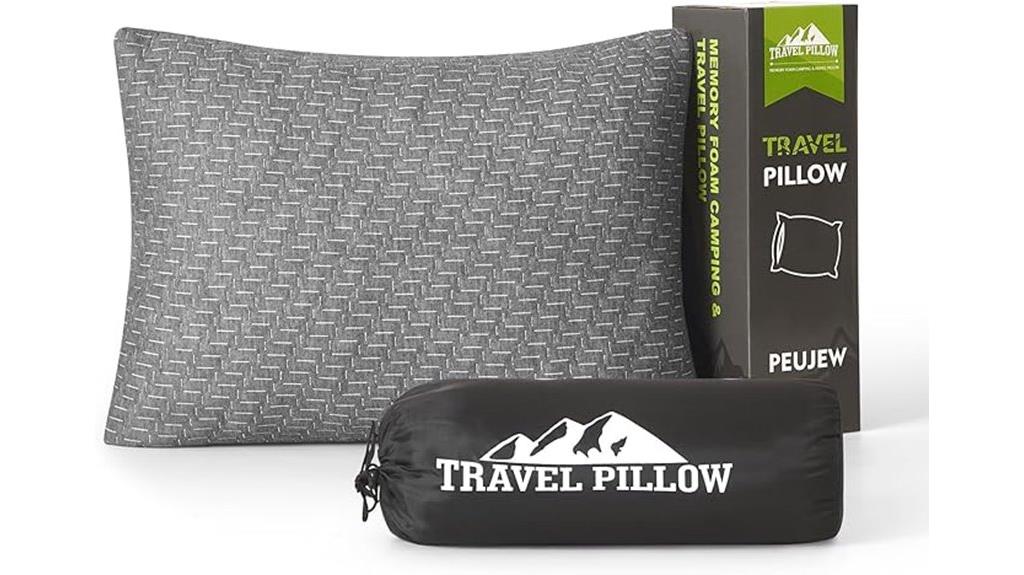 portable shredded foam pillow