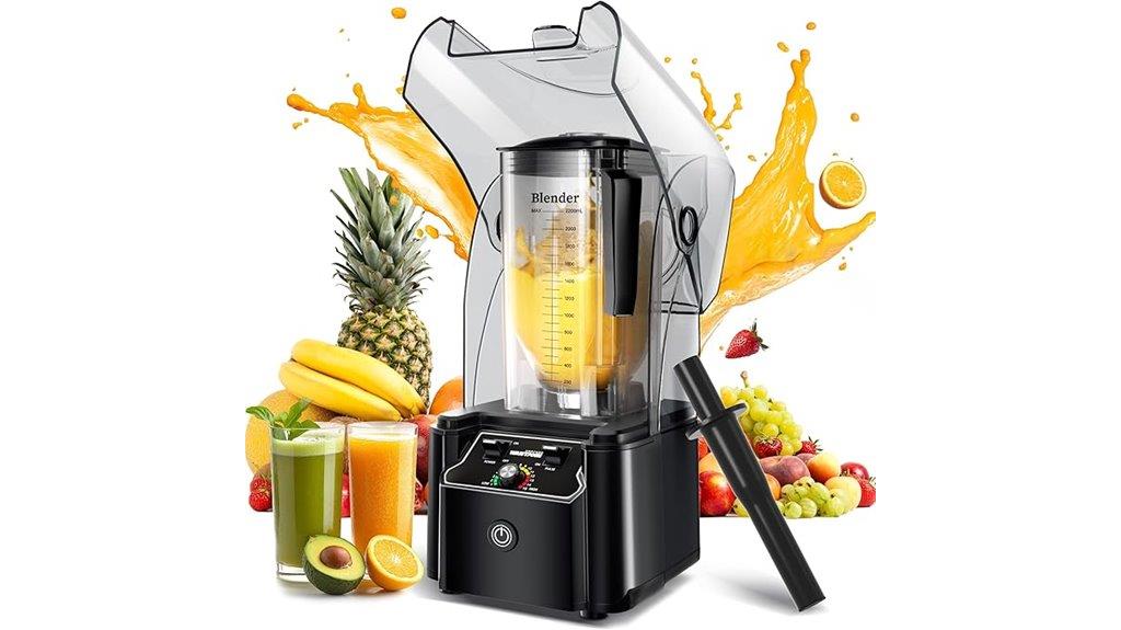powerful black commercial blender