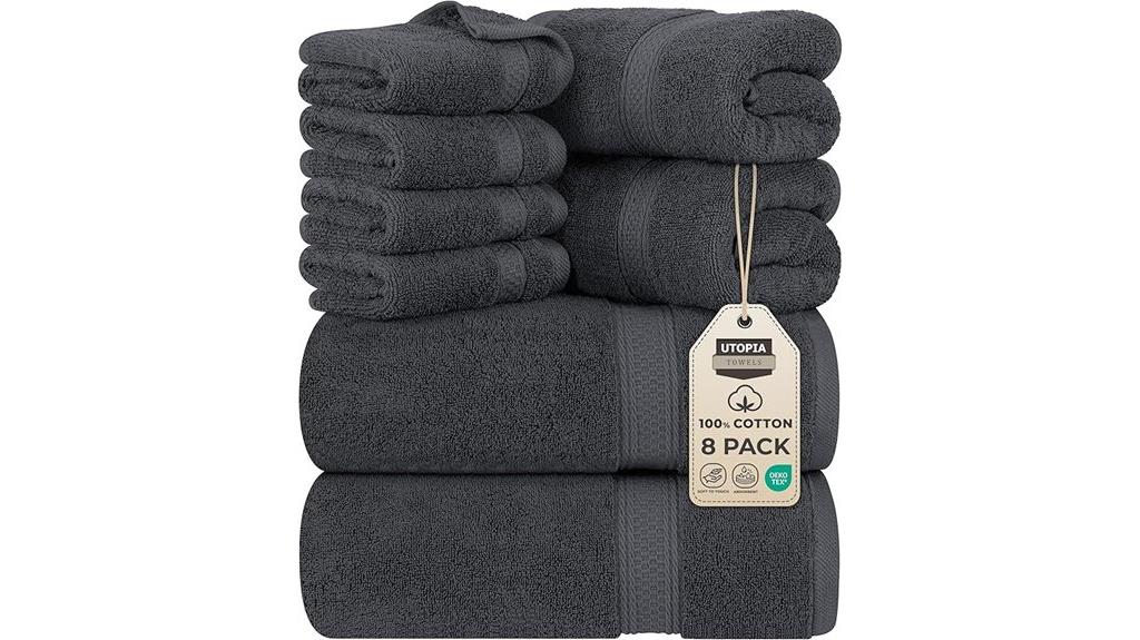 premium 8 piece towel set
