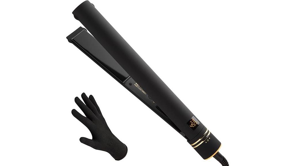 professional flat iron styling