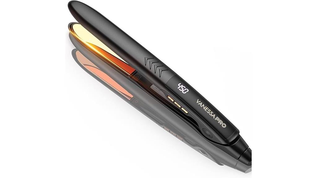 professional flat iron styling