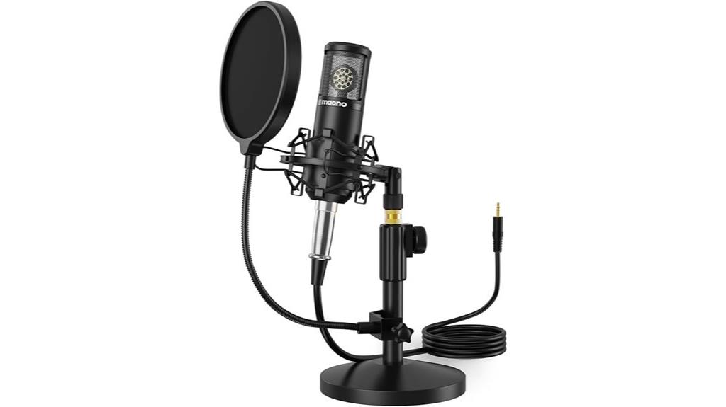 professional podcast microphone setup
