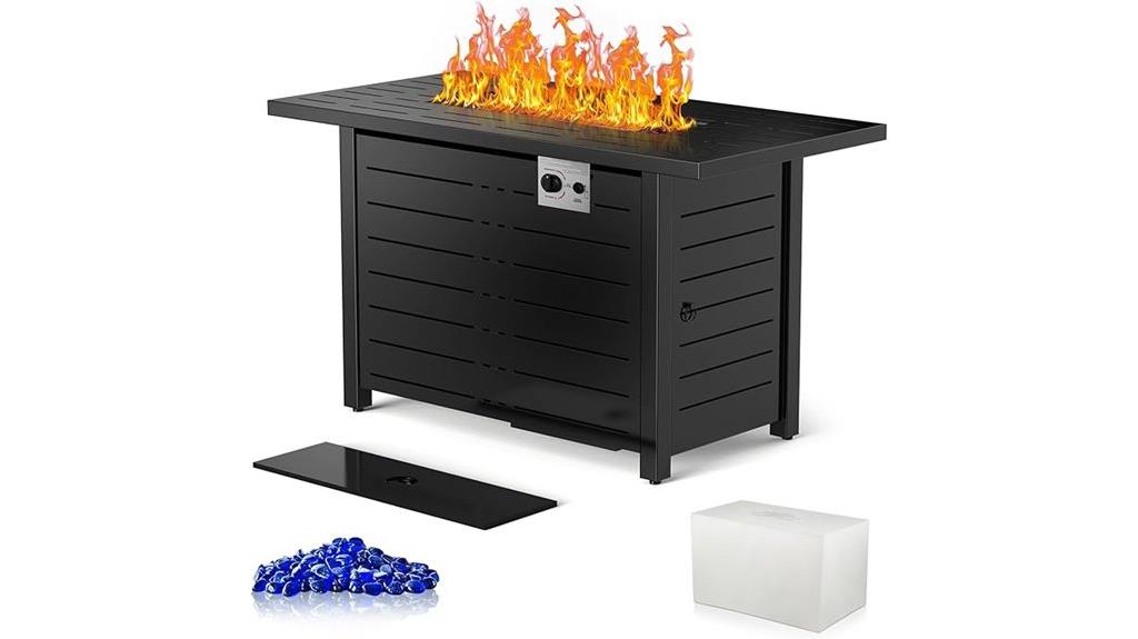 propane fire pit table