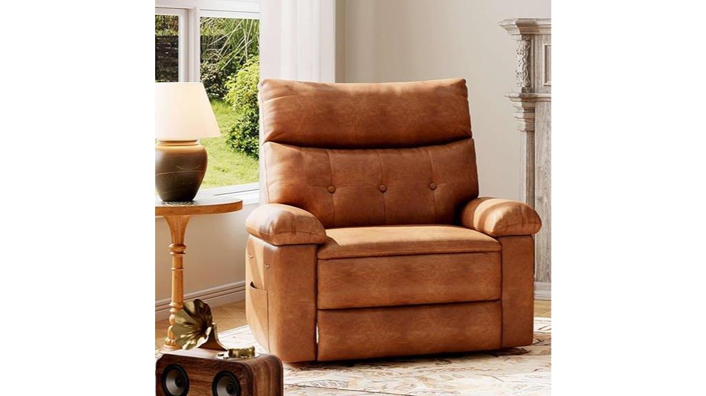 pu leather manual recliner