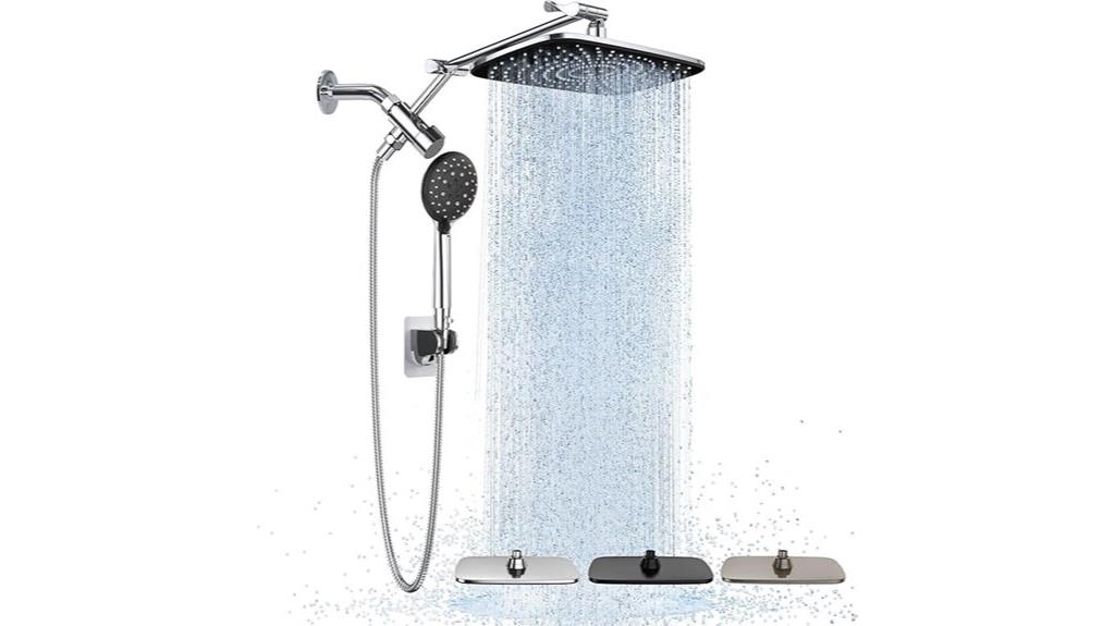 rain shower head combo