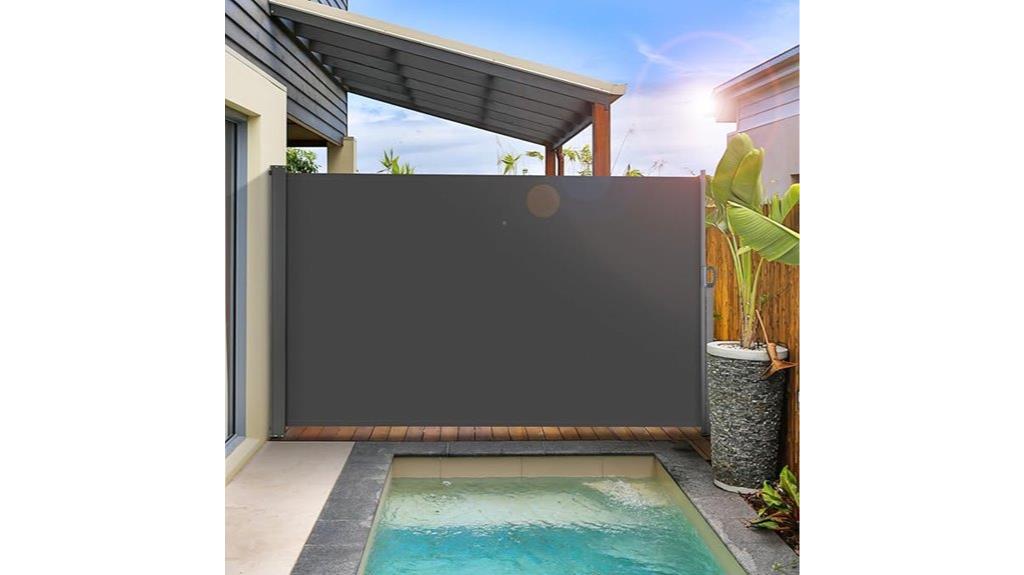 retractable garden patio awning