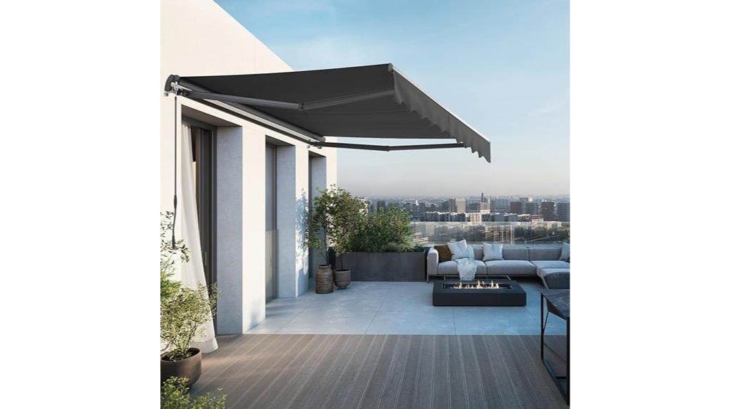 retractable patio awning