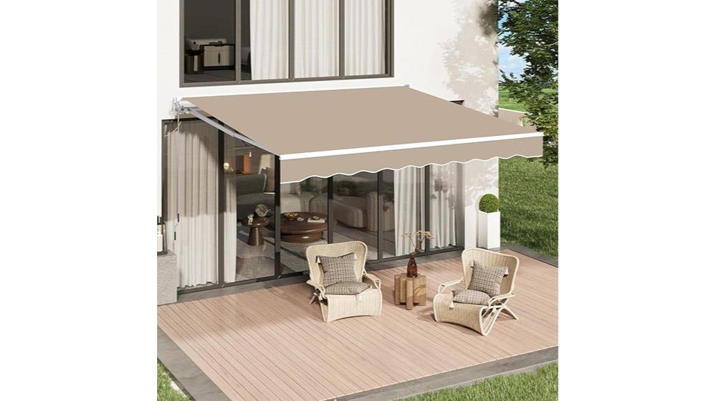 retractable patio deck awning