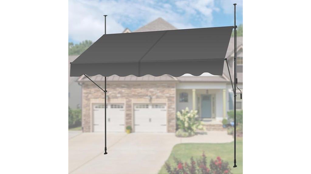 retractable patio garden awning