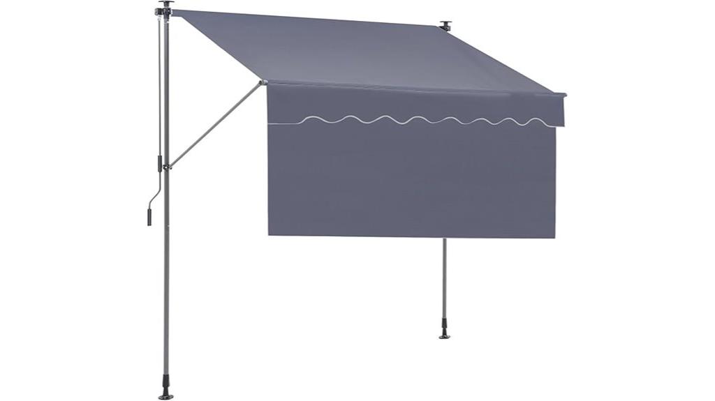 retractable sun shade awning