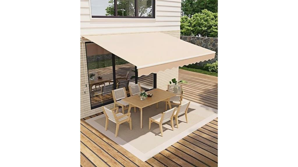 retractable waterproof sun shade