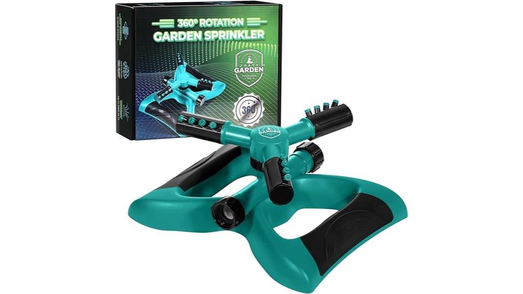 rotating garden sprinkler system