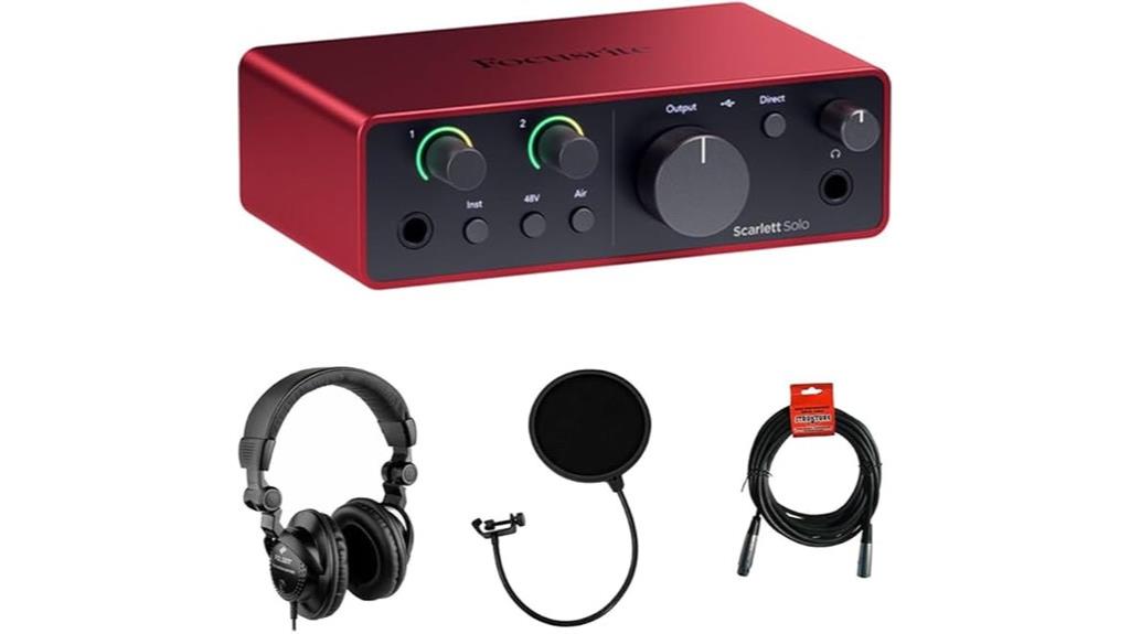 scarlett solo usb c bundle