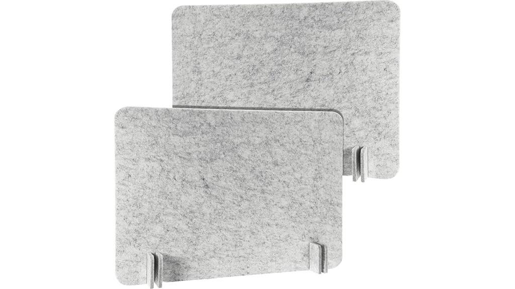 silver gray acoustic divider