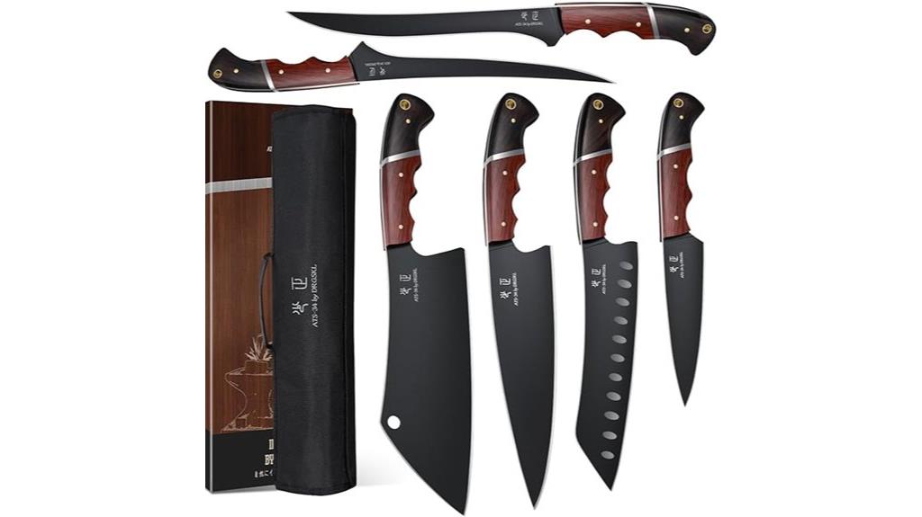 six piece chef s knife set