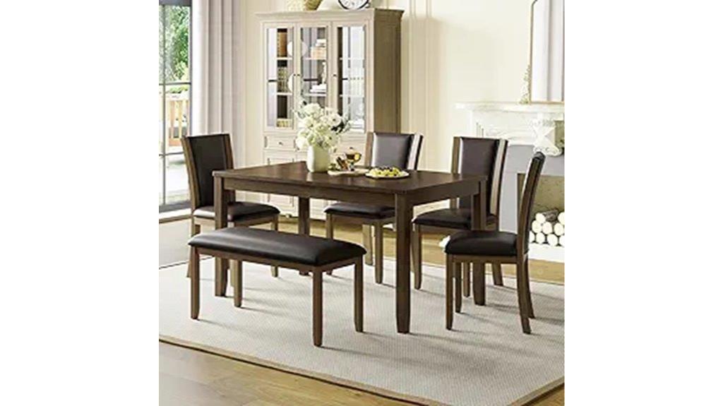 six piece dining set