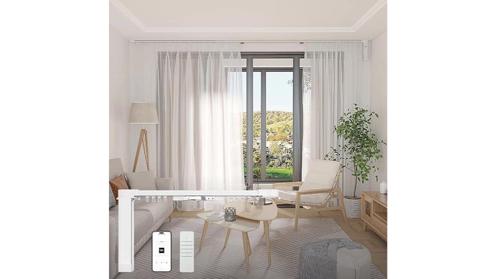 smart curtain track remote