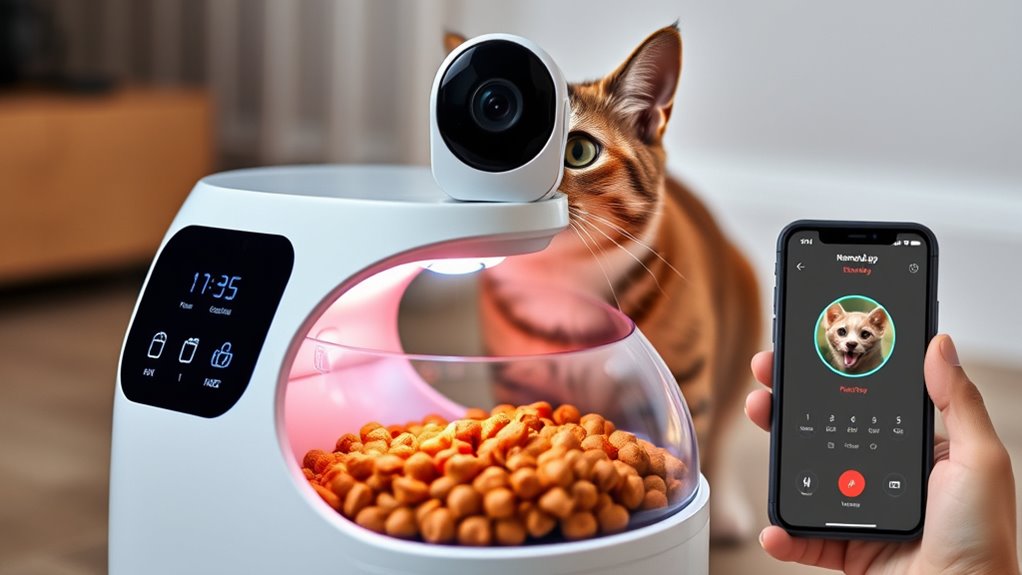 smart pet feeder features
