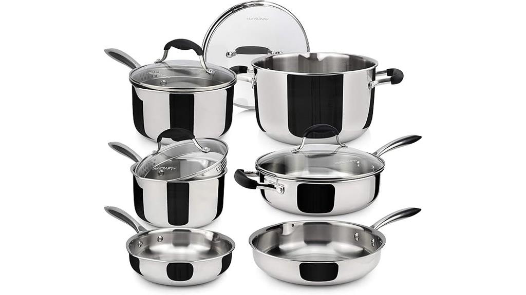 stainless steel cookware set