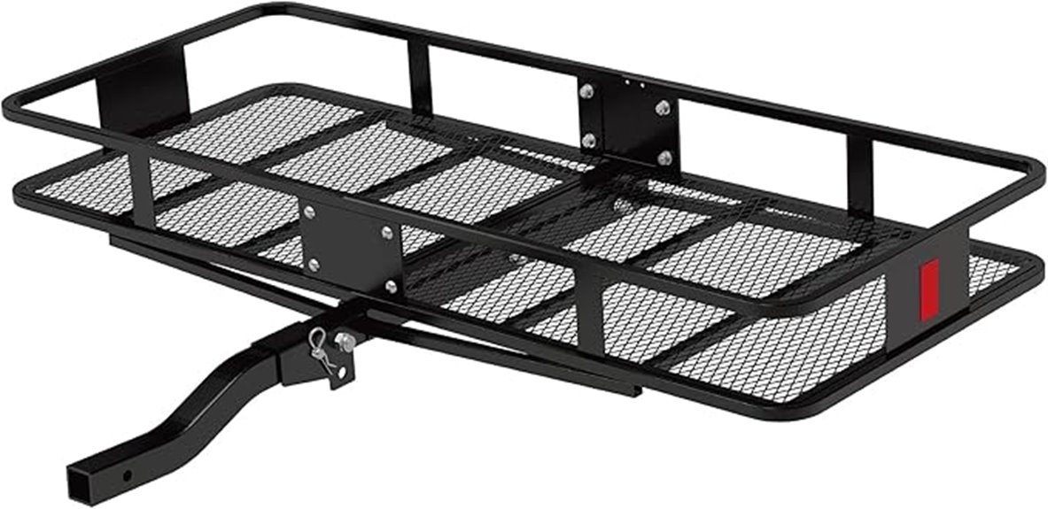 steel hitch cargo carrier