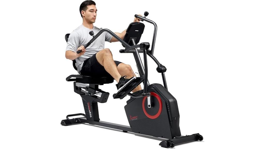 sunny fitness recumbent elliptical
