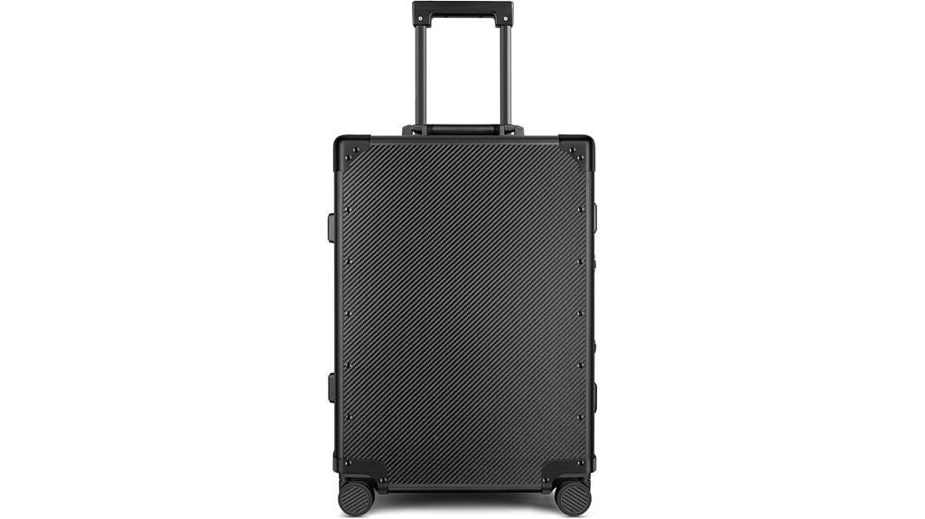 t carbon 21 inch suitcase