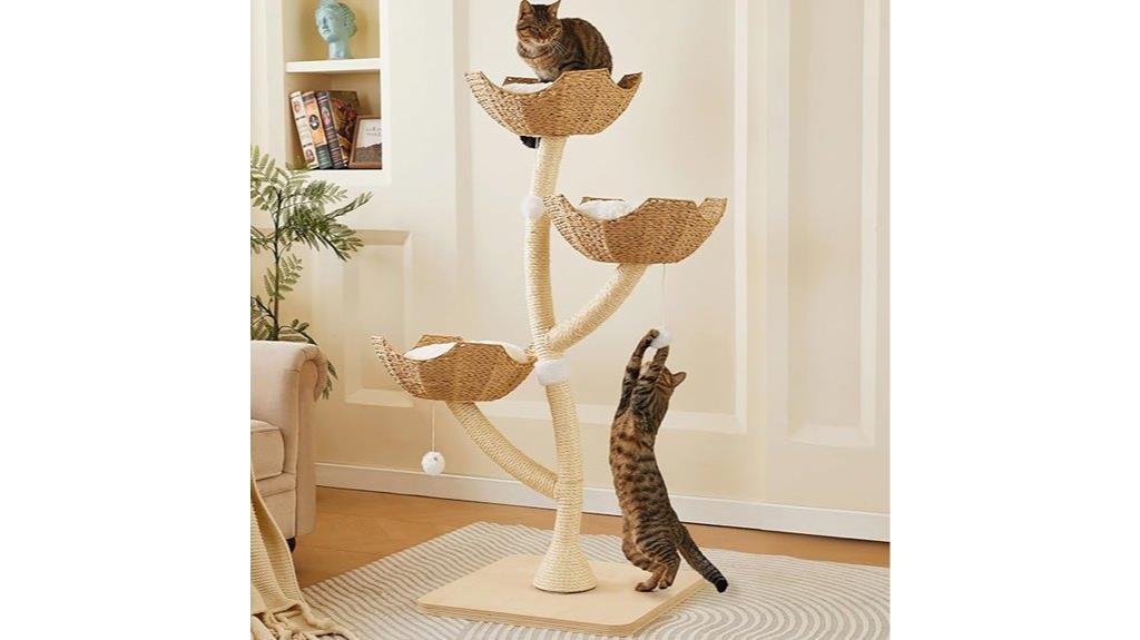 tall multi cat scratching tree