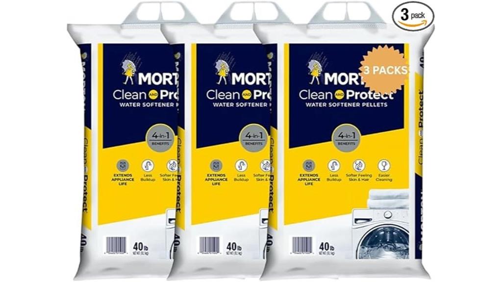 three pack water softener pellets