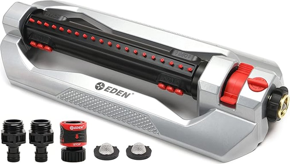 three way oscillating sprinkler