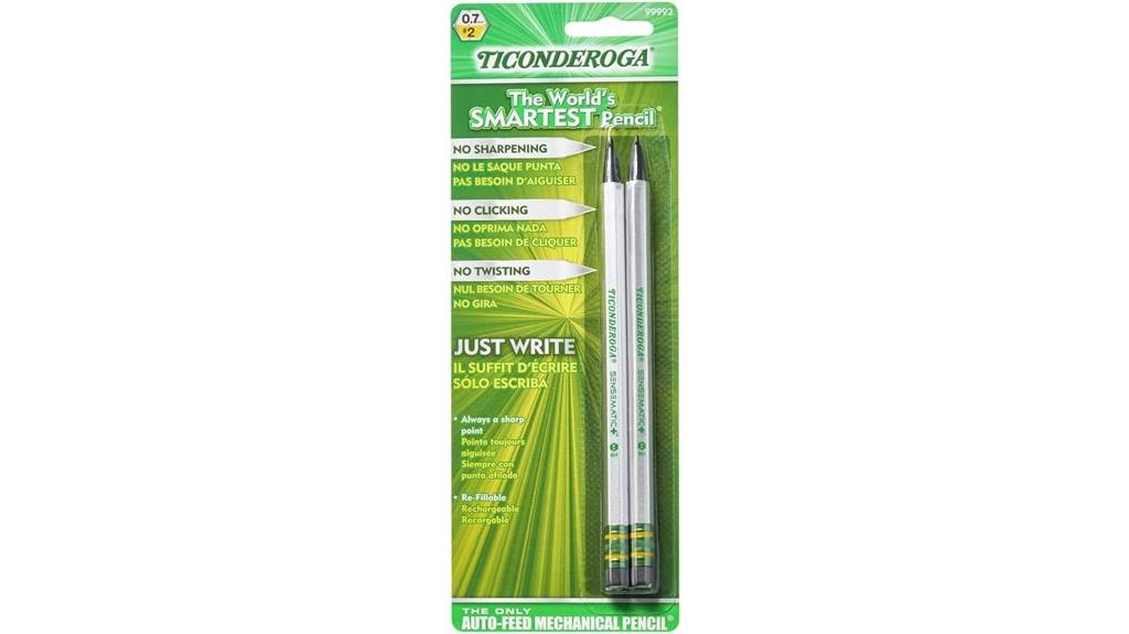 ticonderoga silver mechanical pencils