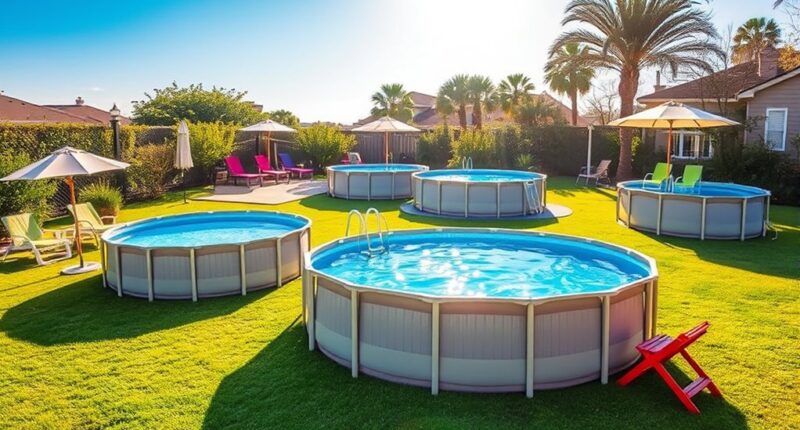 top above ground pool kits