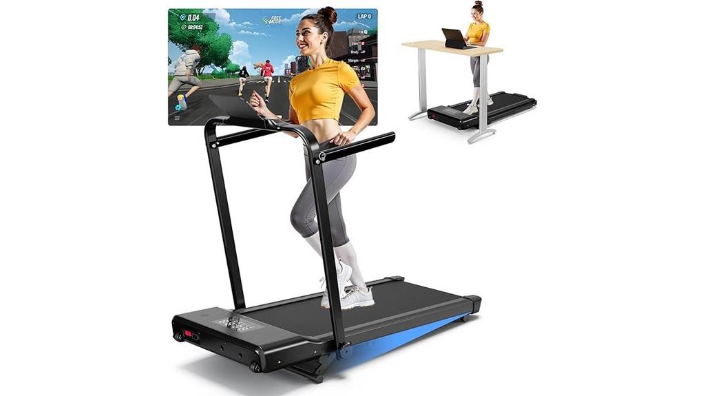 treadmill with handle and remote