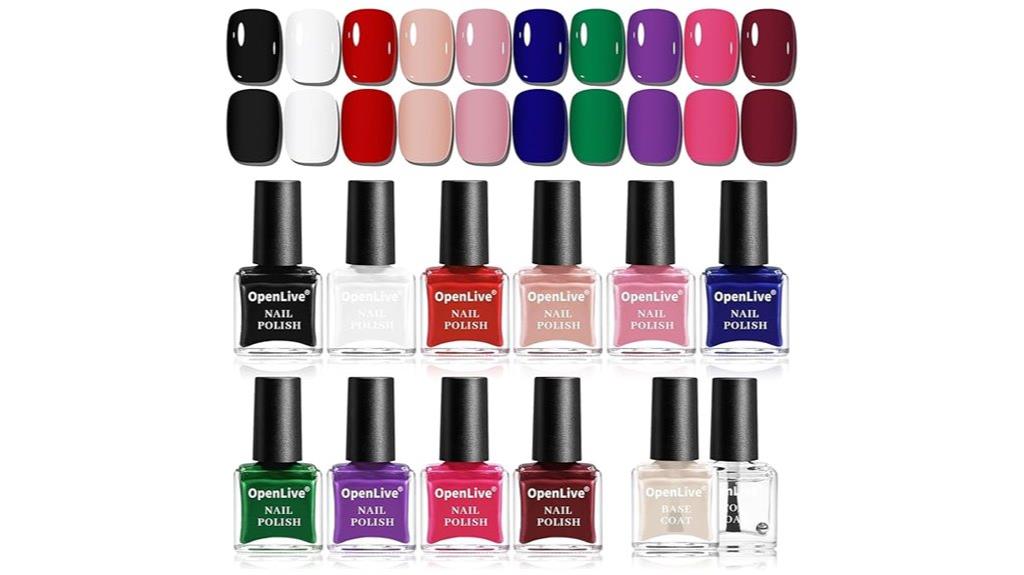 twelve color nail polish kit