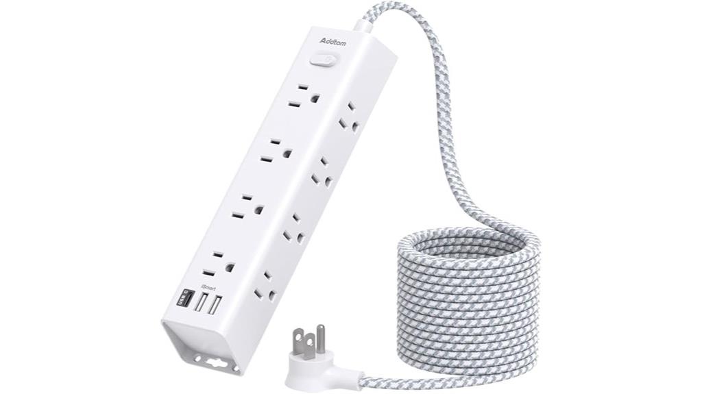 twelve outlet usb surge protector