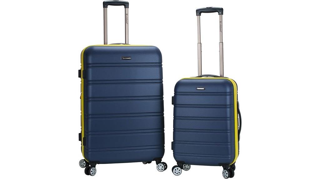 unisex spinner luggage set