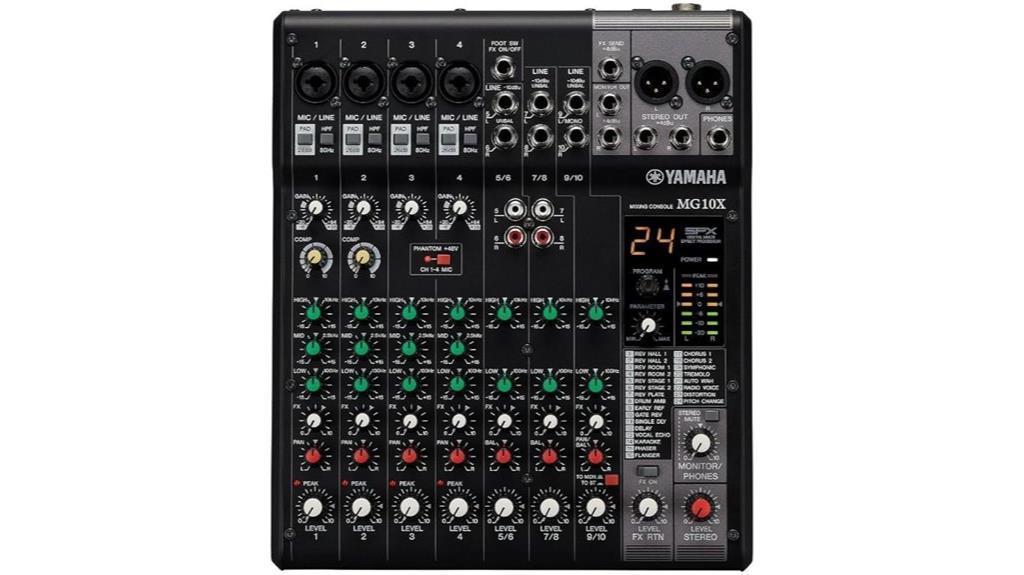 unpowered 10 input mixer