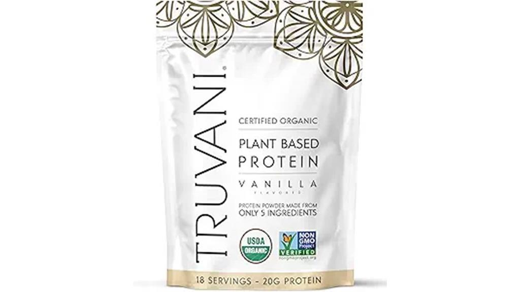 vegan vanilla pea powder