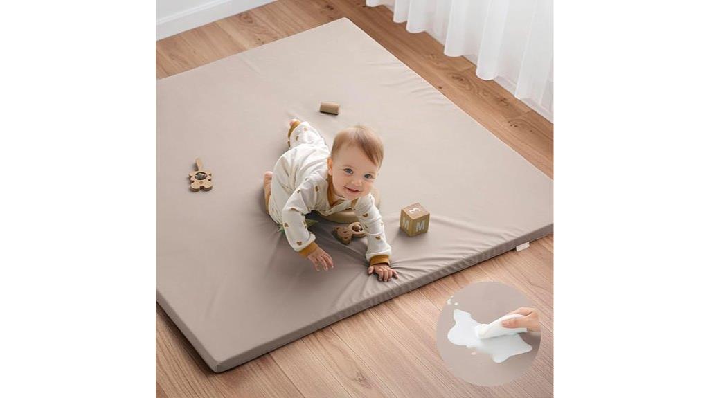 vegan waterproof cushioned playmat